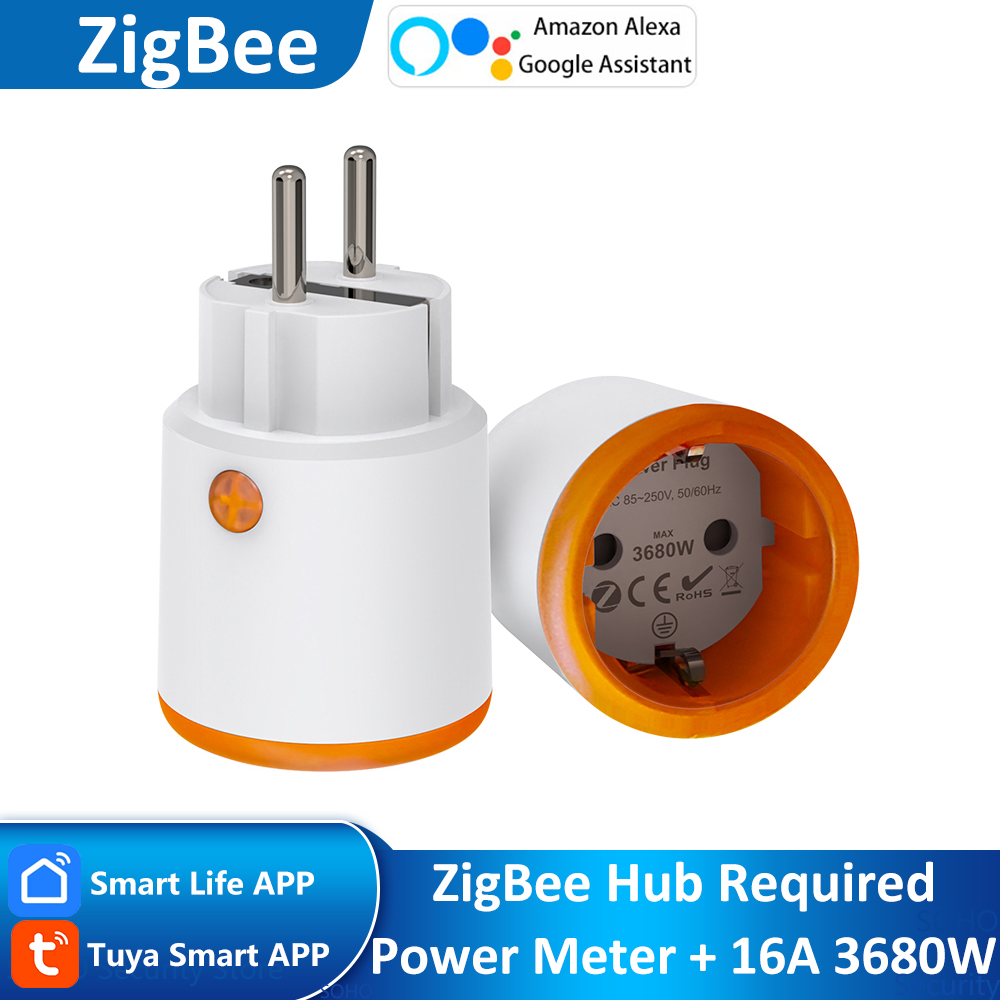 Smart Outdoor Plug - EU 16A Tuya ZigBee สมาร์ทการตรวจสอบพลังงานปลั๊ก Outlet