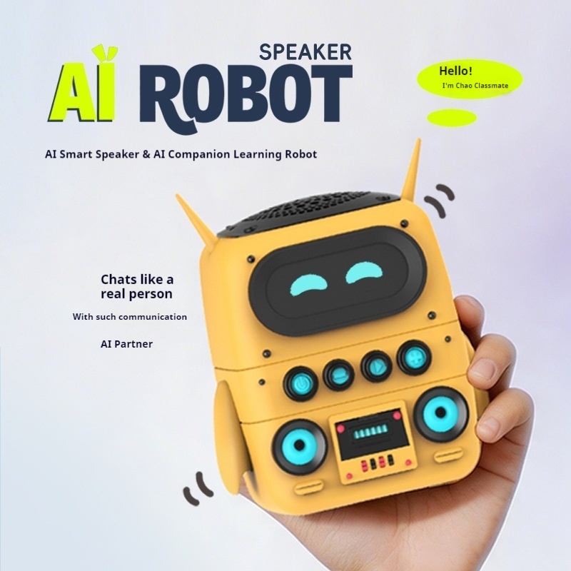 Smart Home Speaker - ลำโพงหุ่นยนต์อัจฉริยะ AI รุ่นใหญ่ หุ่นยนต์สนทนา AI ผู้ช่วยการเรียนรู้อัจฉริยะ