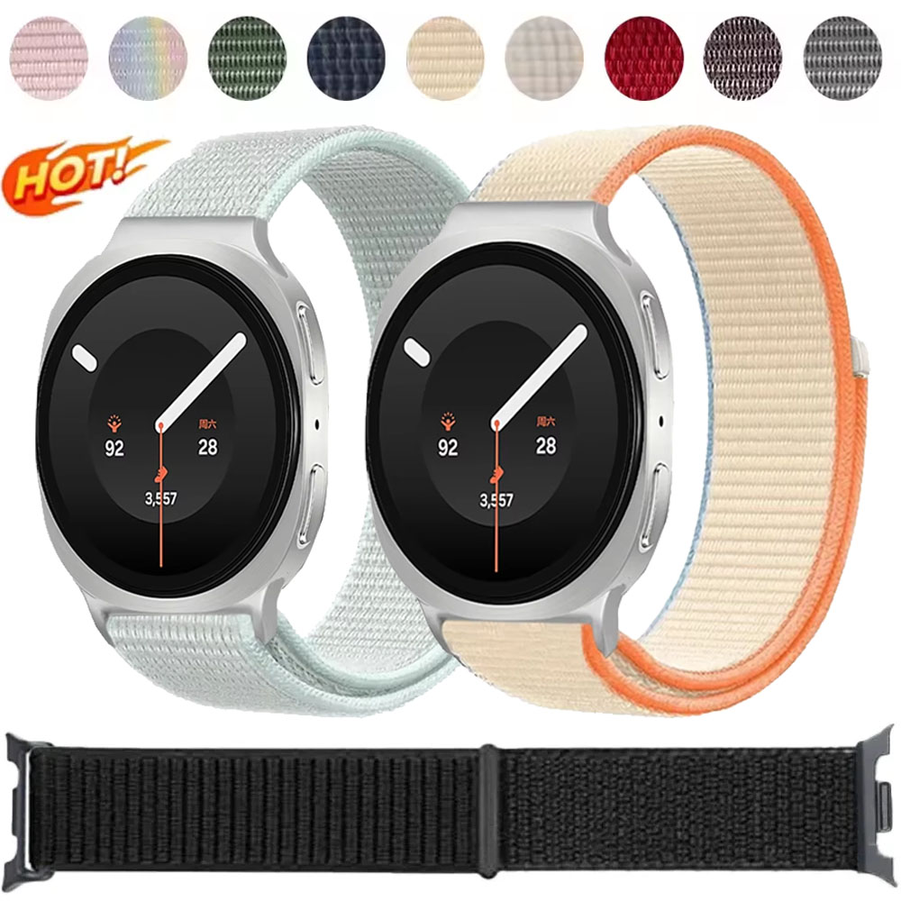 Smart Home Samsung - สายรัดข้อมือไนลอนแบบเชื่อมต่อด้วยโลหะสำหรับ Samsung Galaxy Watch 9 8