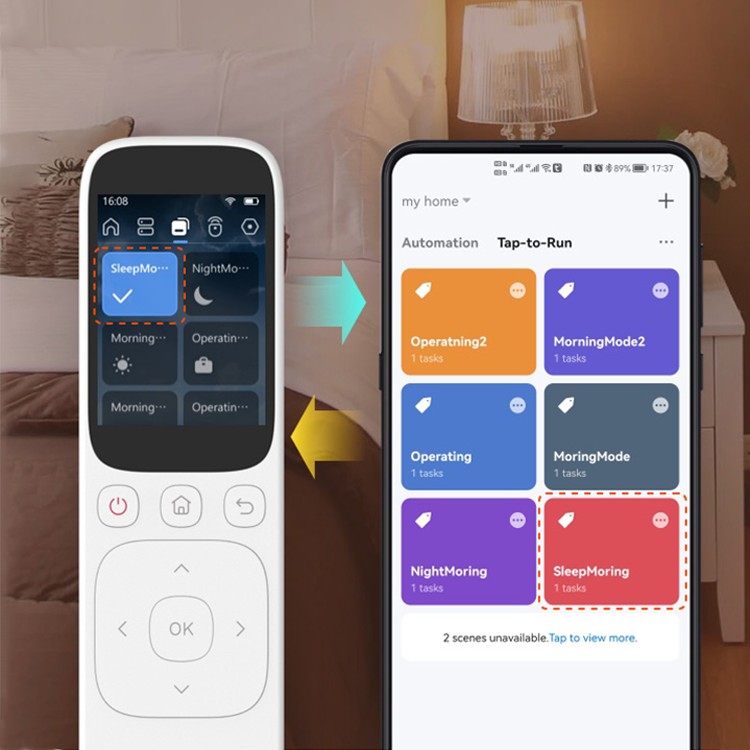 Smart Home Devices - อุปกรณ์ควบคุมบ้านอัจฉริยะแบบพกพาหน้าจอสัมผัส รุ่นใหม่ล่าสุด ทำงานร่วมกับแอปพลิเคชันมือถือ