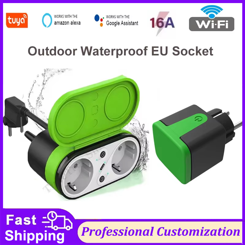 Smart Outdoor Plug - ปลั๊กไฟอัจฉริยะ Tuya EU 16A Wifi สำหรับภายนอกอาคาร