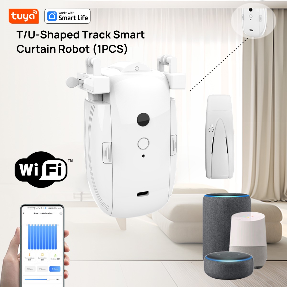 Smart Home Vimar - Tuya Smart WiFi Curtain Robot (1