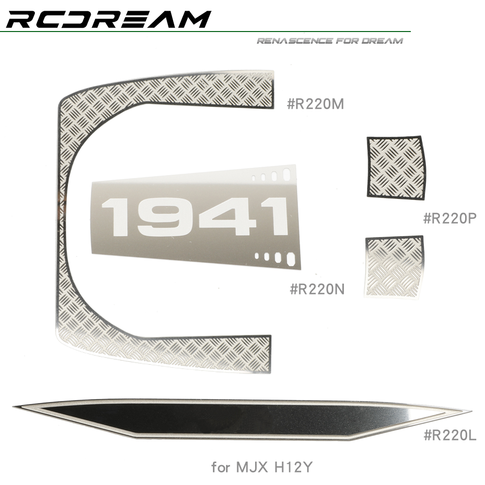 Smart Home Icon - แผ่นป้องกันตกแต่ง RCDream 1/12 แผ่นกันลื่นลายตาราง 1941 พร้อมตราสัญลักษณ์