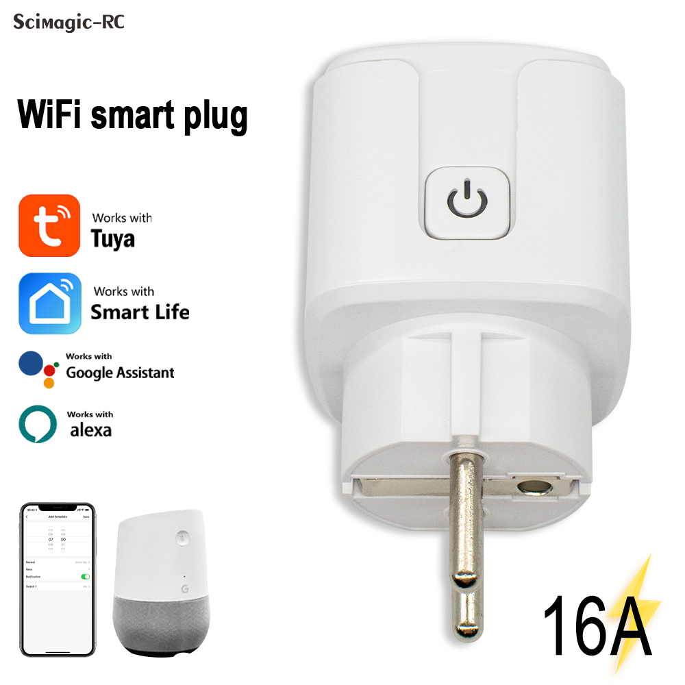 Smart Home Monitor - ปลั๊กอัจฉริยะ Tuya Smart Plug WiFi 16A