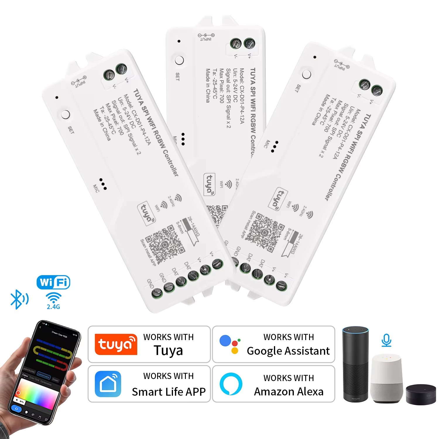 Wifi Led Dimmer - ตัวควบคุมไฟ LED SPI RGBIC RGBWIC แบบ