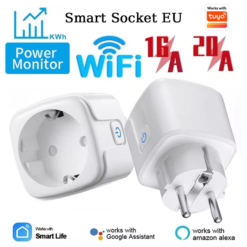 Smart Outdoor Plug - ปลั๊กอัจฉริยะ WiFi 16A/20A EU พร้อมฟังก์ชั่นตรวจสอบพลังงานและตั้งเวลา ทำงานร่วมกับแอป