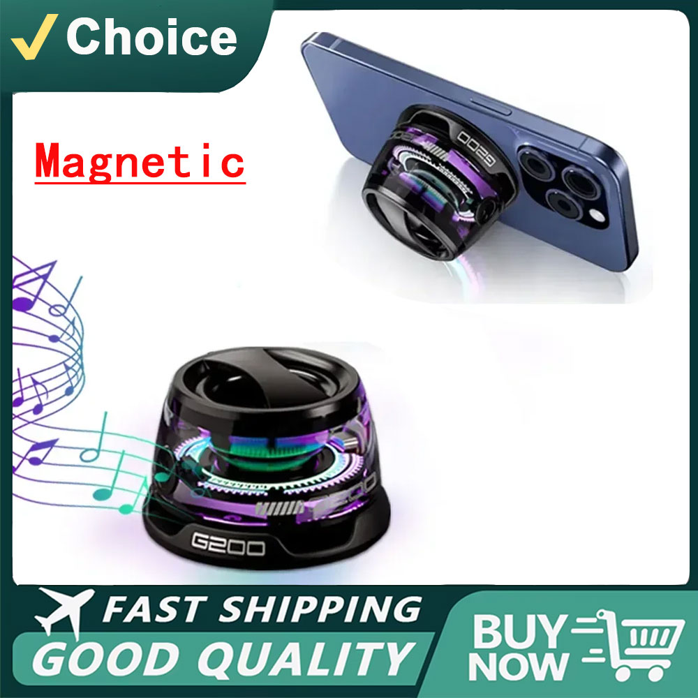 Smart Home Speaker - ลำโพงบลูทูธพกพา G200 ไฟ RGB ลำโพงแม่เหล็ก BT5.3