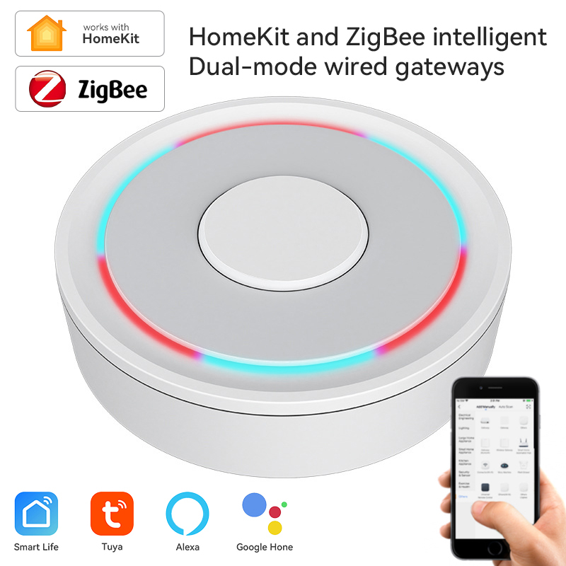 Smart Home Demo Kit - Tuya ZigBee Smart Gateway Homekit โทรศัพท์ฮับไร้สายแบบมีสายรีโมทคอนโทรลสะพาน
