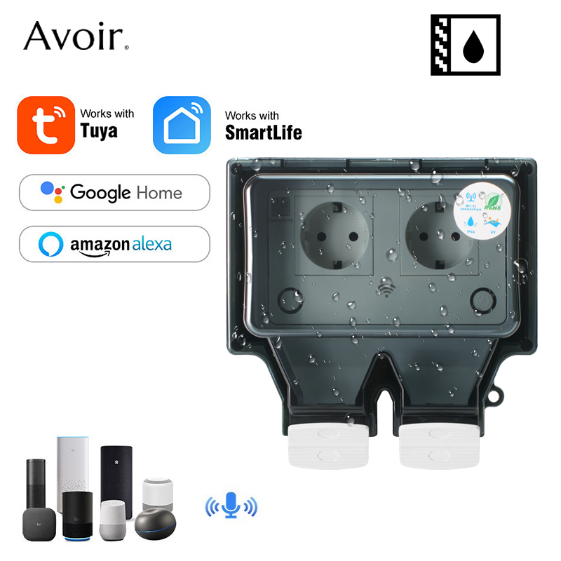 Avoir Tuya ผนังซ็อกเก็ตไฟฟ้า I - Smart Outdoor Plug บทวิจารณ์และราคา
