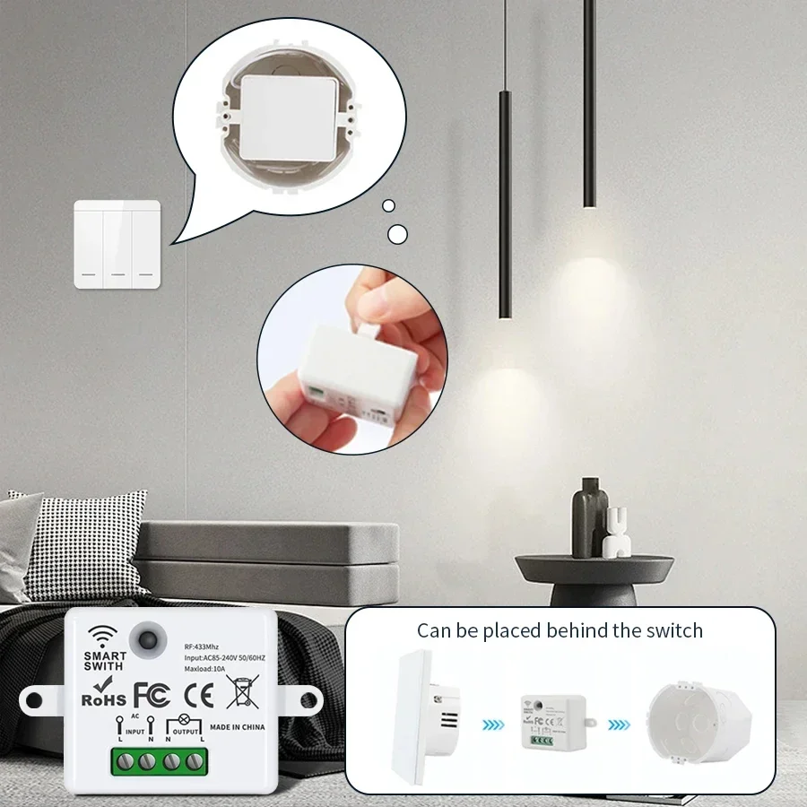 RF 433MHz รีโมทคอนโทรลไร้สายสว - Smart Home Sistem บทวิจารณ์และราคา