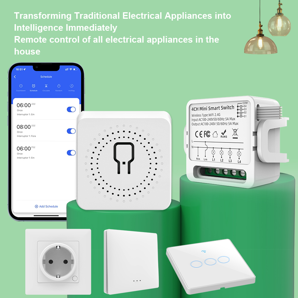 สวิตช์อัจฉริยะ Tuya WiFi 1/2/3 - Smart Home Sistem บทวิจารณ์และราคา