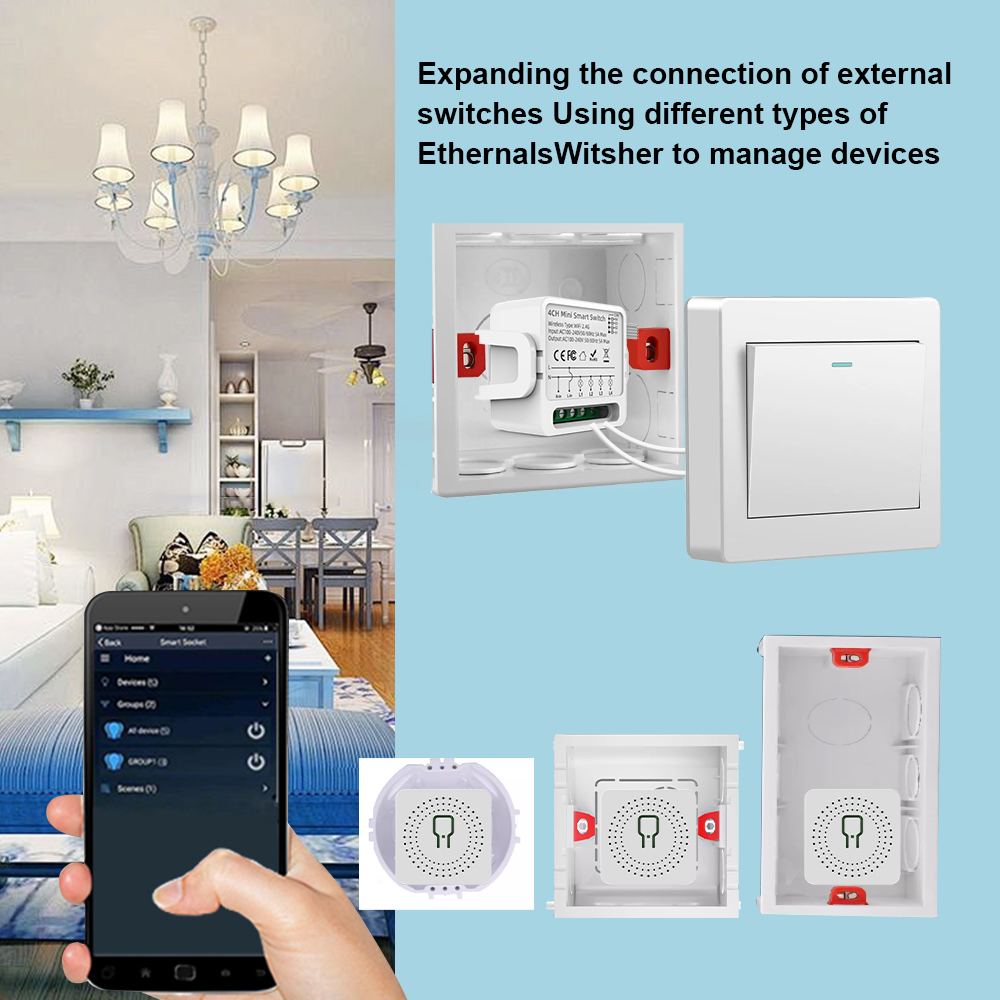 สวิตช์อัจฉริยะ Tuya WiFi 1/2/3 - Smart Home Sistem บทวิจารณ์และราคา