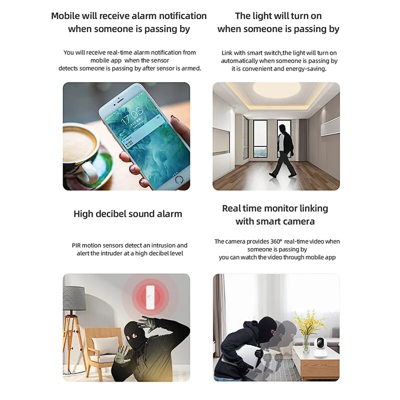 Tuya WiFi Zigbee PIR Motion Se - Smart Home Sistem บทวิจารณ์และราคา