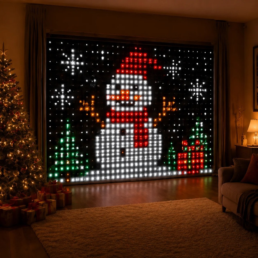 ไฟม่าน LED พิกเซล ควบคุมผ่านแอ - Smart Home Diy บทวิจารณ์และราคา