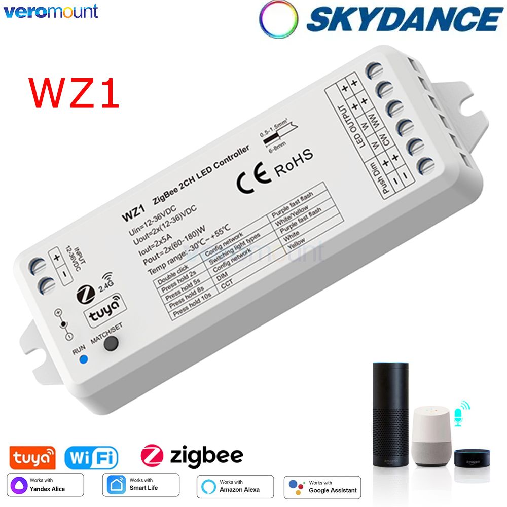 WZ1ซิกบีหรี่ LED 12V 24V DC Tu - Wifi Led Dimmer บทวิจารณ์และราคา