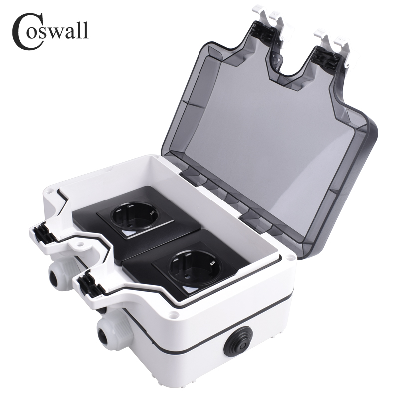 Coswall IP66 กันน้ํา EU ซ็อกเก - Smart Outdoor Plug บทวิจารณ์และราคา