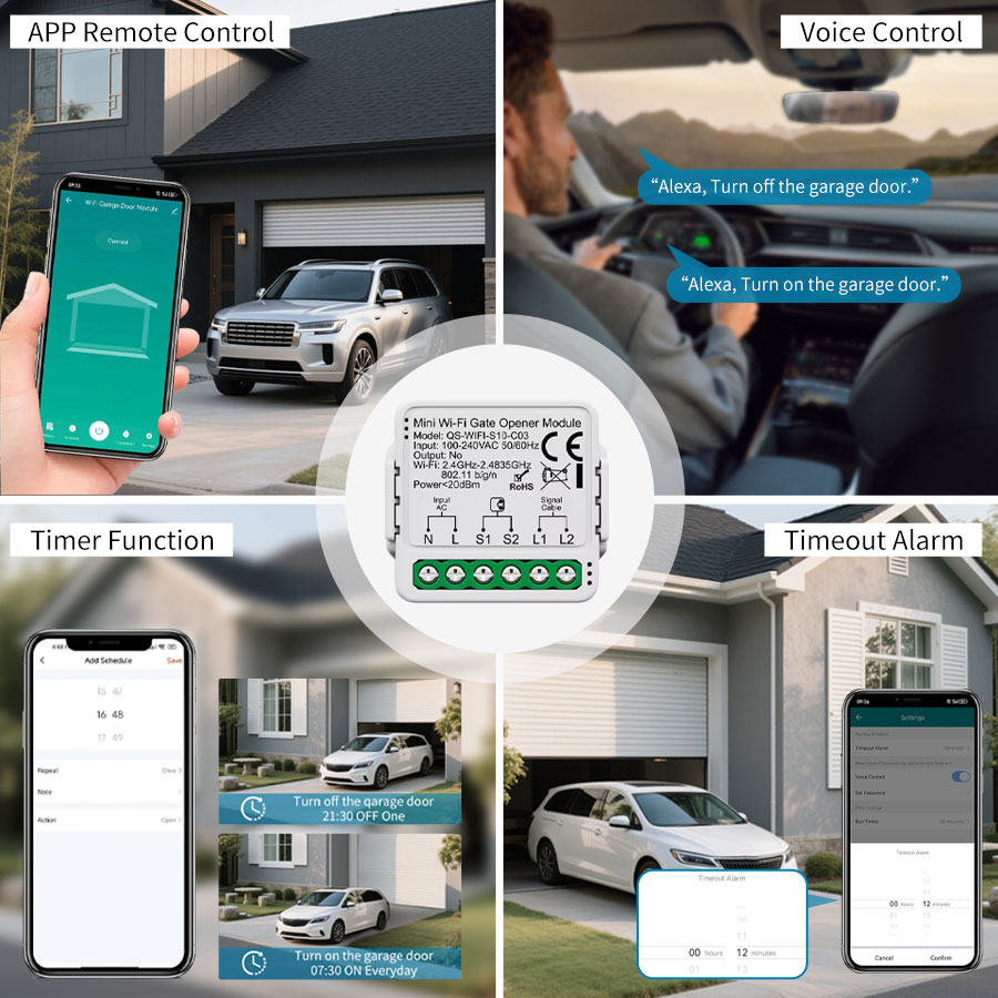 ตัวควบคุมประตูโรงรถอัจฉริยะ Tu - Smart Home Sistem บทวิจารณ์และราคา