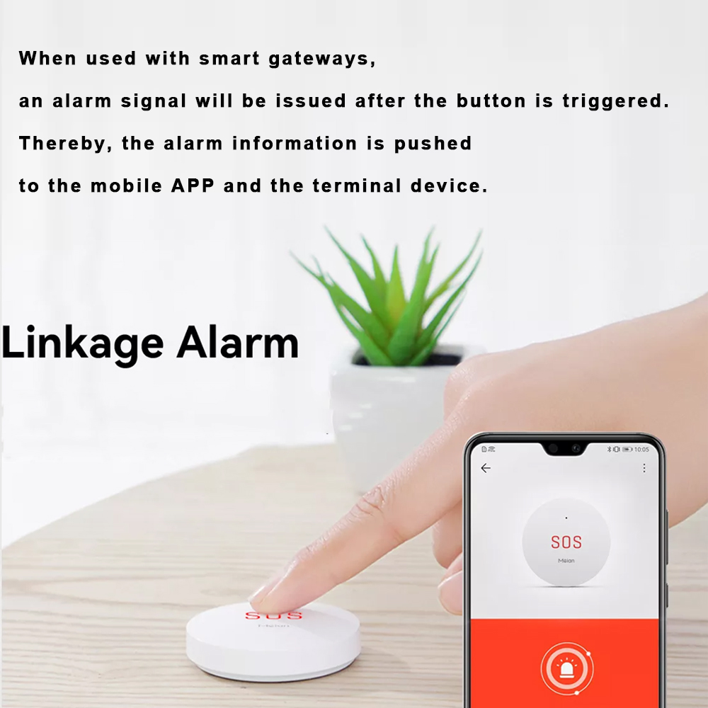 Zigbee Tuya ปุ่มฉุกเฉิน SOS คว - Smart Home Vimar บทวิจารณ์และราคา