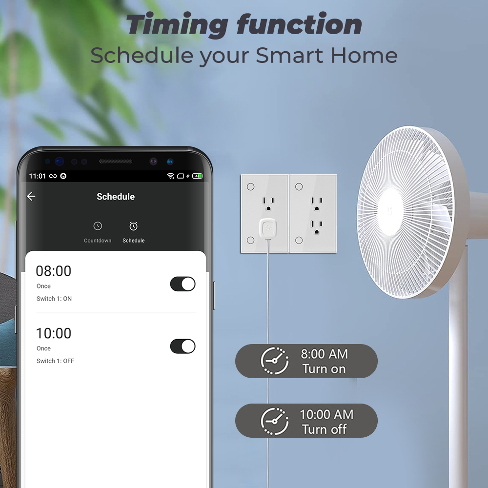 16A Tuya Wifi Us ปลั๊ก Outlet  - Smart Outdoor Plug บทวิจารณ์และราคา