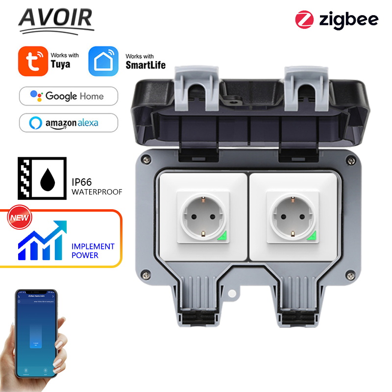 Avoir Tuya Zigbee ซ็อกเก็ตไฟฟ้ - Smart Outdoor Plug บทวิจารณ์และราคา