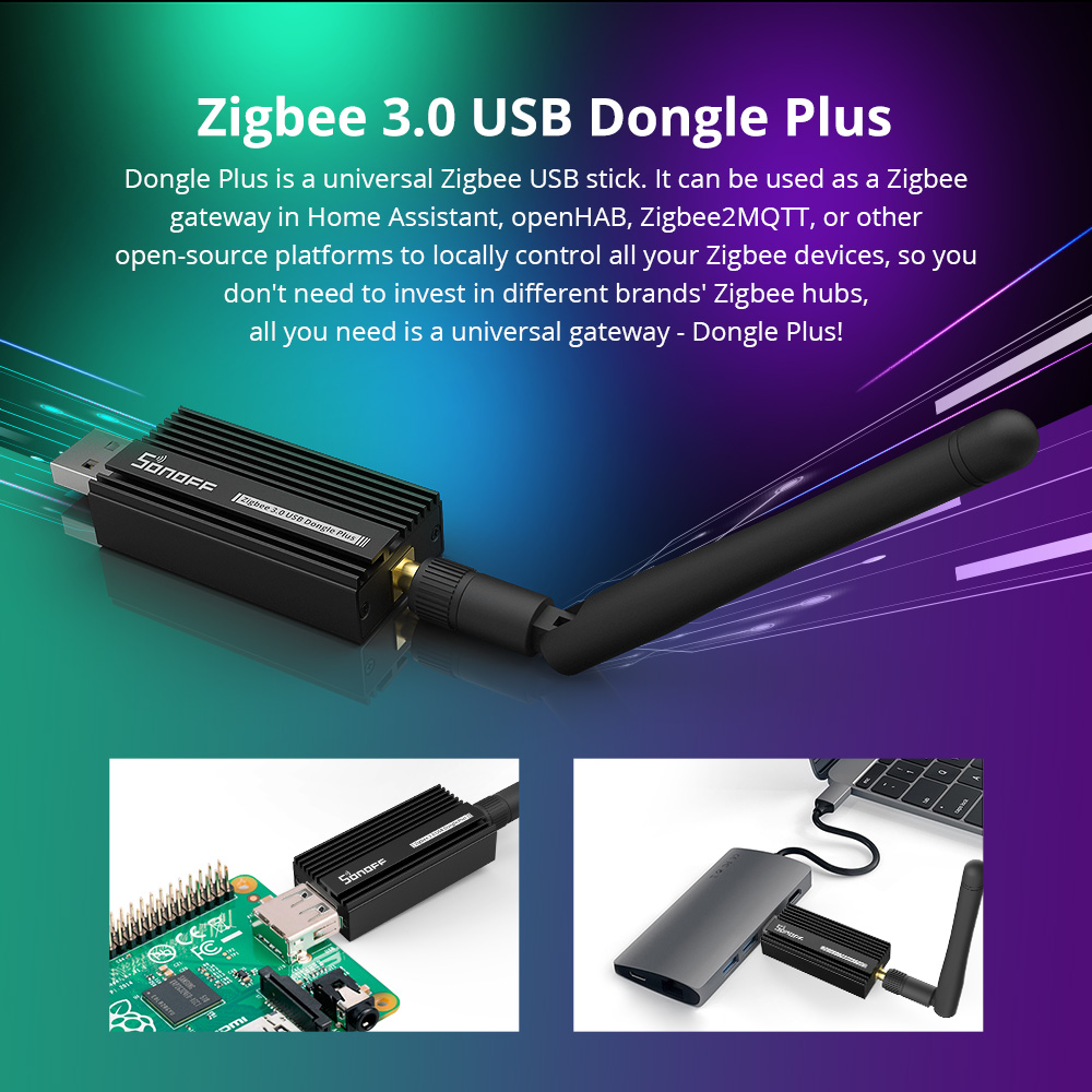 SONOFF Zigbee 3.0 USB Dongle P - Smart Home Vimar บทวิจารณ์และราคา