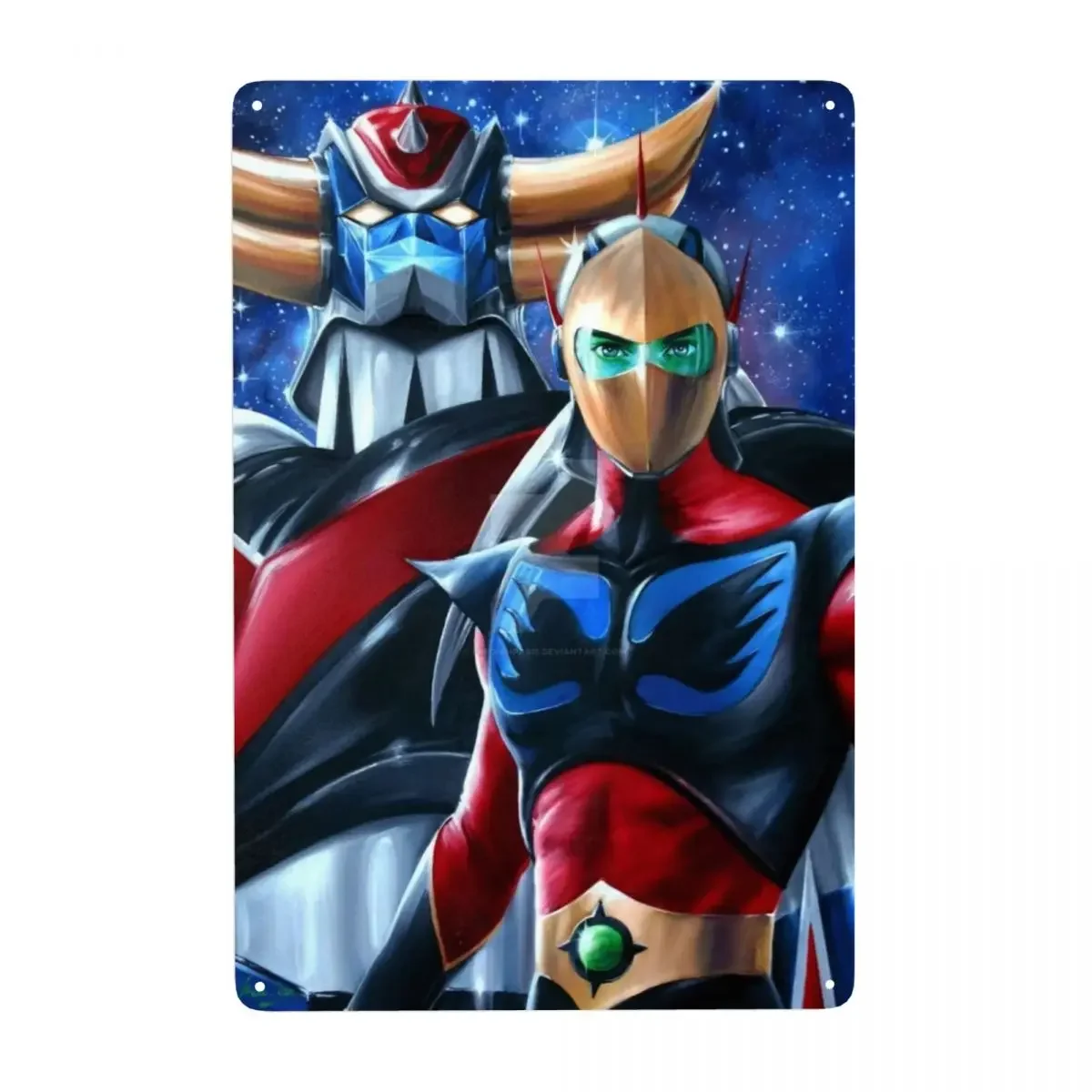 Goldorak Grendizer ป้ายโลหะดีบ - Smart Home Icon บทวิจารณ์และราคา