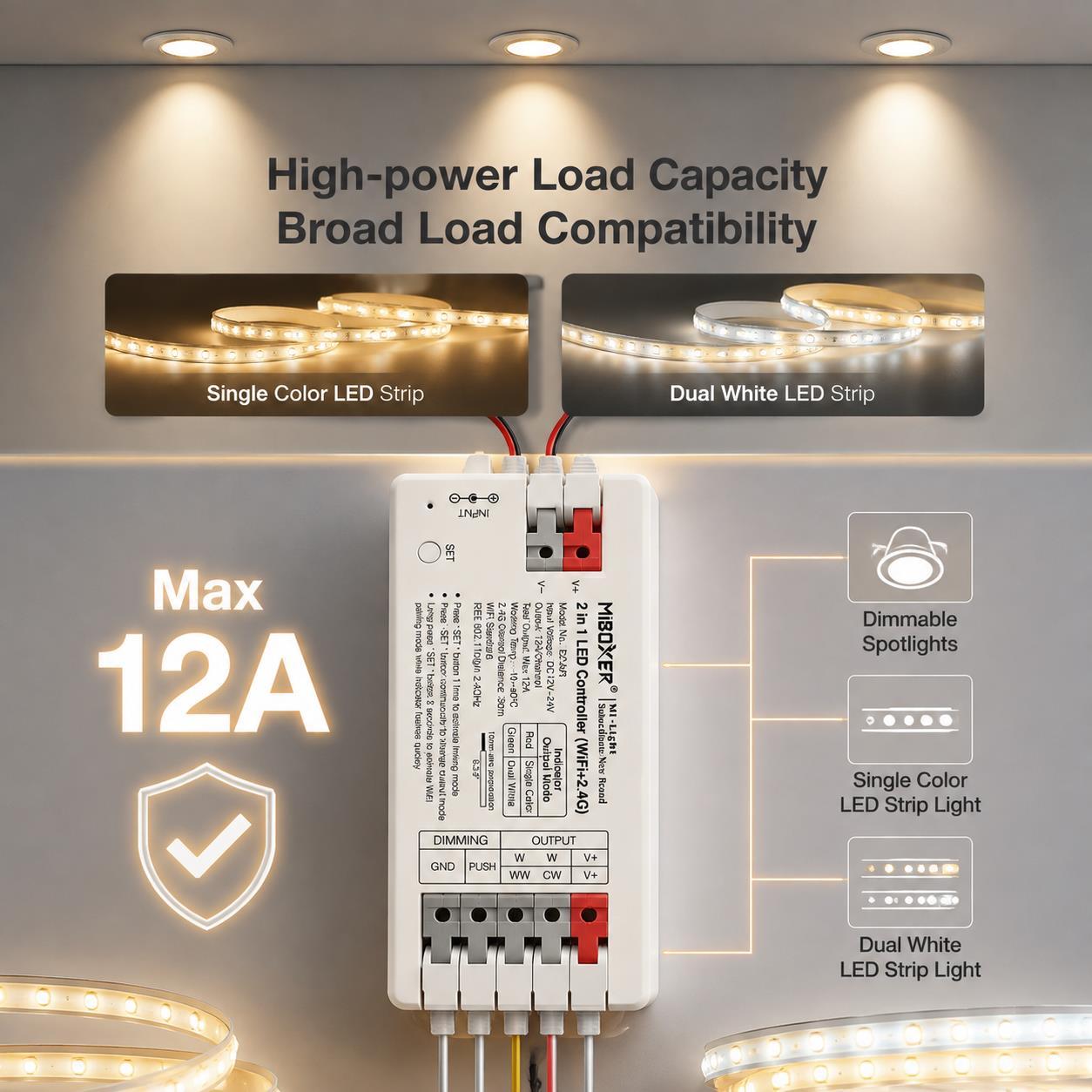 Miboxer E2-WR K1 PUSH3 PUSH3-2 - Wifi Led Dimmer บทวิจารณ์และราคา