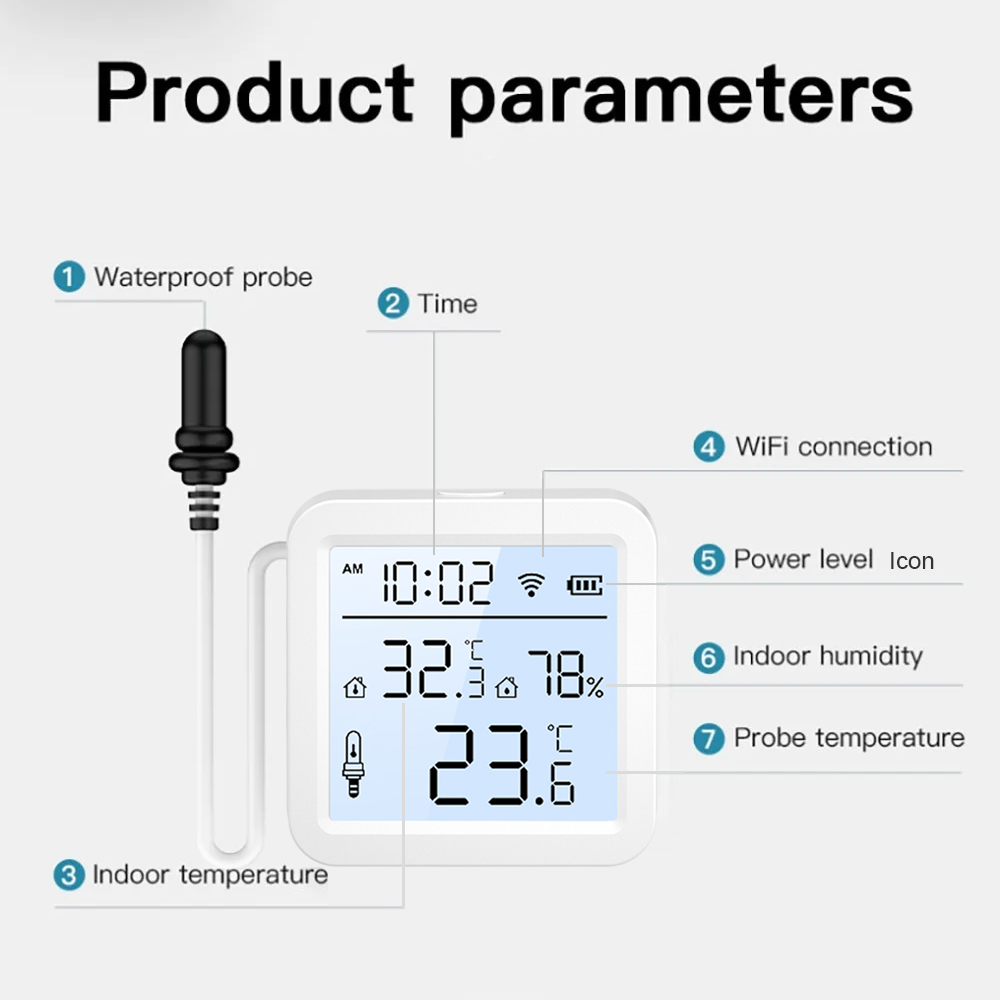 เซ็นเซอร์วัดอุณหภูมิและความชื้ - Smart Home Monitor บทวิจารณ์และราคา