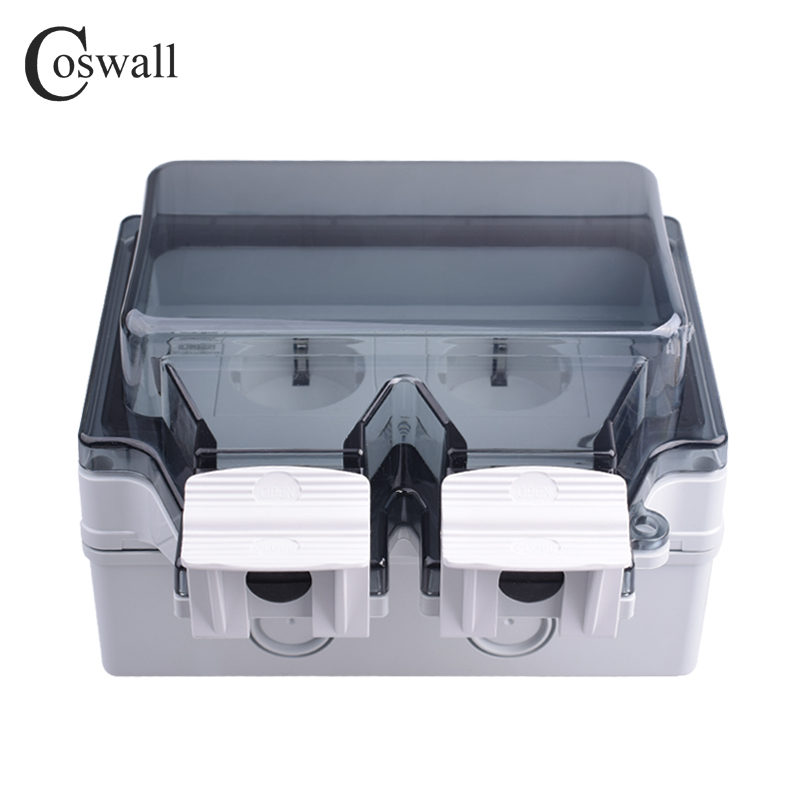 Coswall Tuya Wifi ควบคุมเสียง  - Smart Outdoor Plug บทวิจารณ์และราคา