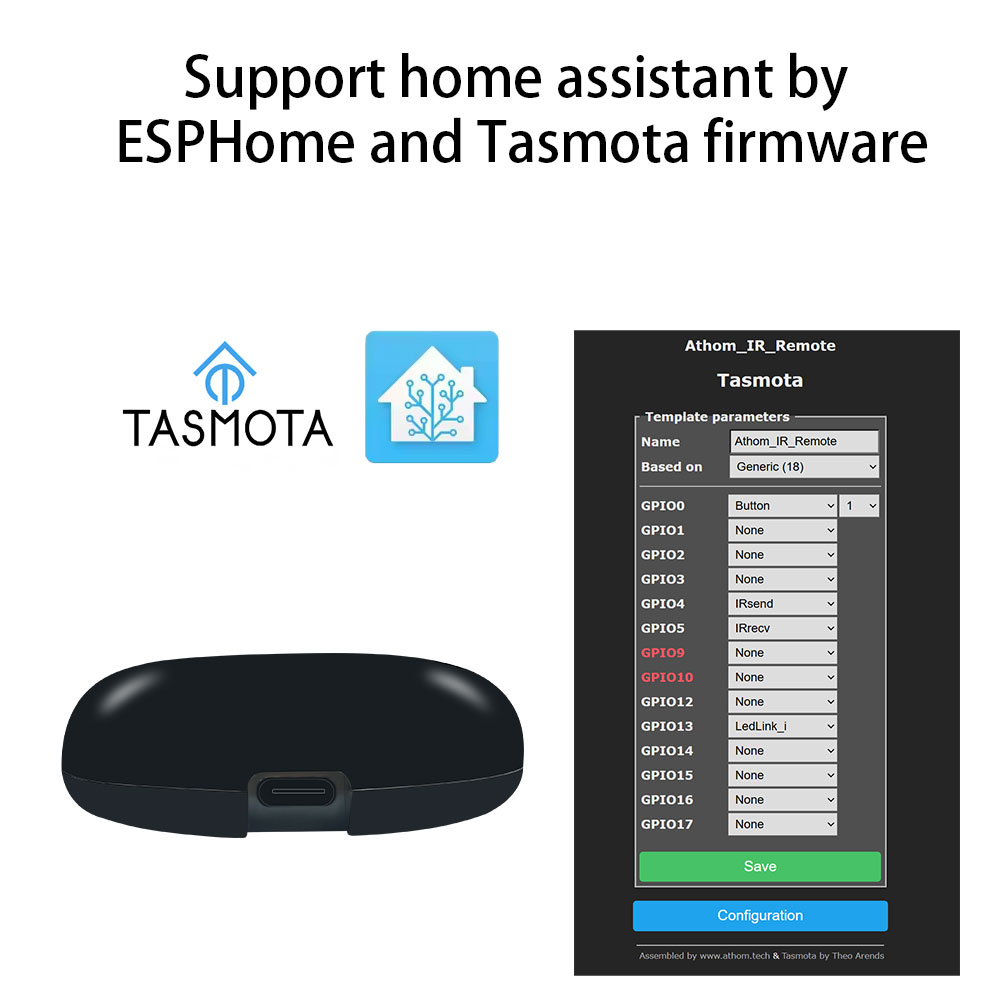 Tasmota MQTT IR รีโมทคอนโทรล E - Smart Home Mqtt บทวิจารณ์และราคา