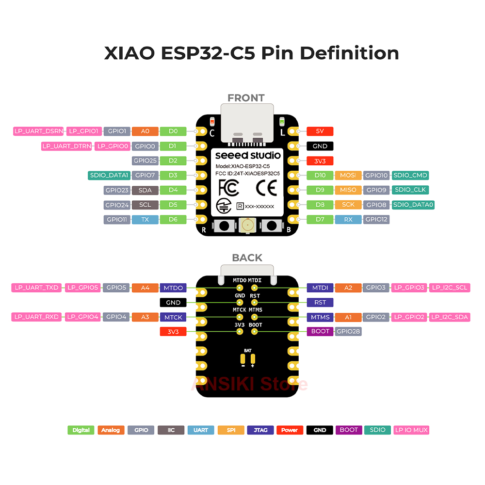 seeed studio XIAO ESP32-C5 โมด - Smart Home Mqtt บทวิจารณ์และราคา