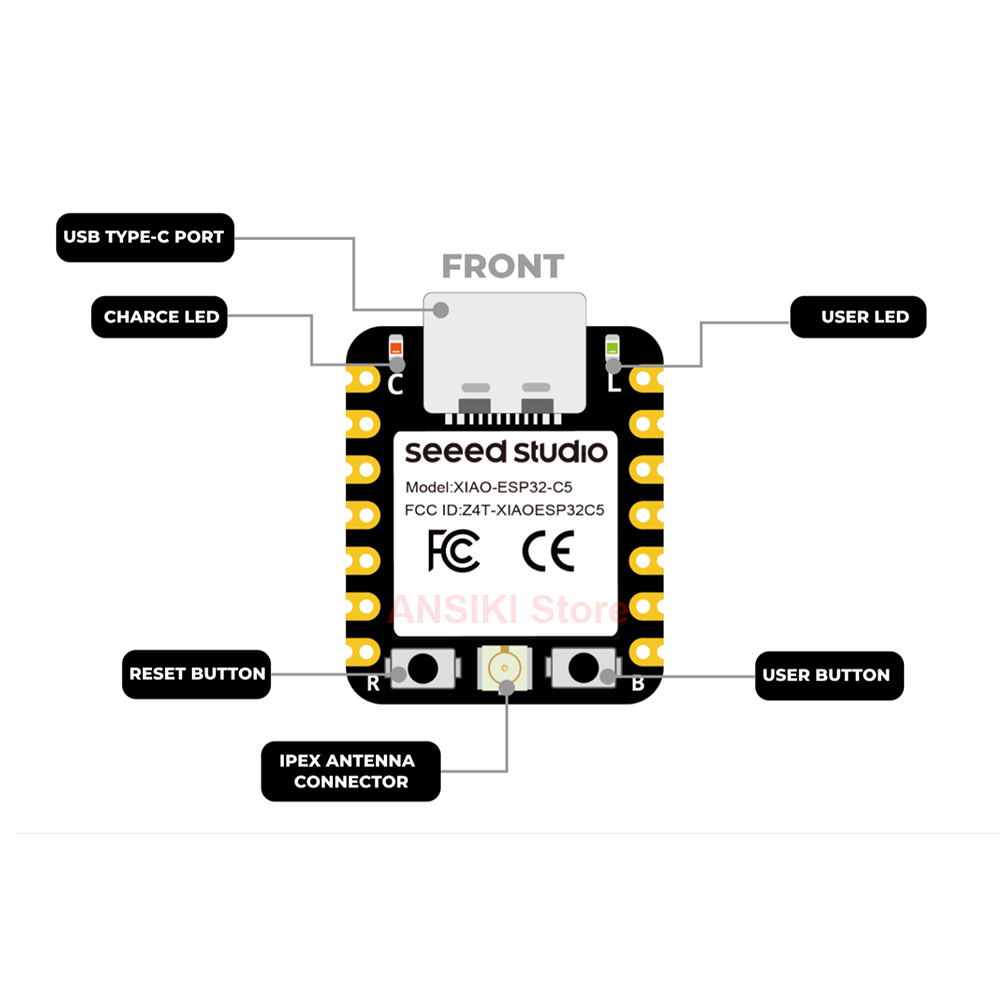 seeed studio XIAO ESP32-C5 โมด - Smart Home Mqtt บทวิจารณ์และราคา